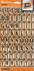 Halloween Alphabet scrapbook stickers 50-30085 Jolees Boutique