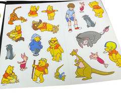 Winnie The Pooh Stickers Piglet Eeyore Tigger 7 Sheets 140 Stickers Vintage