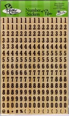 Flair Designs TAKE A NUMBER (225pc) Stickers scrapbooking journals calendars