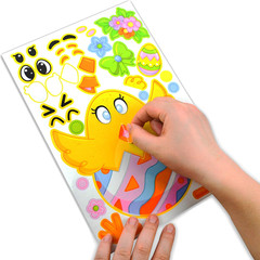 36 PCS Easter Make a Face Animal Stickers, Egg Bunny Chick Party Favors for Kids