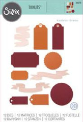 Sizzix Stamping Metal Die THINLITS – VINTAGE TAGS N BANNERS – #666250