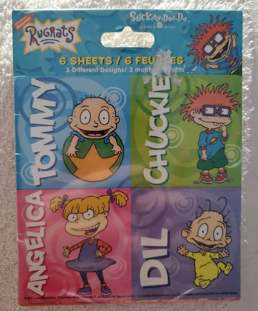 American Greetings Stickety-Doo-Da 2003 Nickelodeon Rugrats Stickers NOS