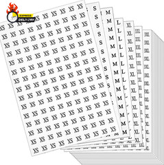 4200 Pcs Clothing Size round Stickers, 1/2” Labels Sticker White Adhesive Appare