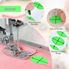400 Pcs Embroidery Target Stickers, 3/4″ x1/2″ Machine Embroidery Placement S…