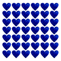 Blue Holographic Sparkle Heart Sticker Sheet! – Choose a Size – Cute & Sparkly!