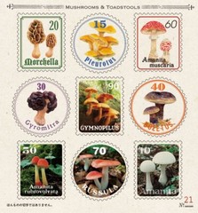 Mushrooms Stickers Book 238 Stickers Shogakkan Encyclopedia NEO Japan NEW