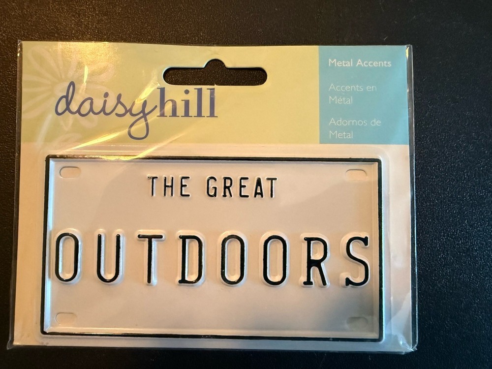 Daisy Hill License Plate Dimensional Scrapbooking Sticker 912526