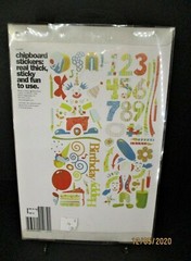 Basic Grey Cupcake Chip Stickers (84 Pieces 2007) Birthday Themed Brand New