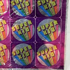 Vintage 80s Stickers CTP Foil Mylar Super Kid Pack of 36 Shiny~Time Mirror NOS