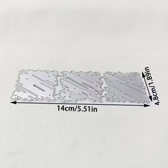 3pcs paint splatter watercolor geometric squares metal cutting dies cut die