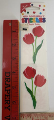 Mrs. Grossman’s Tulips Daffodils Floral Stickers 4 Sealed Pkgs 12 Sheets NIP
