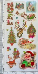 Violette Stickers Tinsel Christmas Santa Trees Crafts Planner Supply Scrapbook