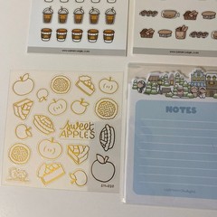 Hubman & Chubgirl Stickers & Notepads Set Bread Holidays Camping & More