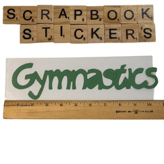 BIG Gymnastics Dance Scrapbook Lot Papers Stickers Borders Titles Craft Supplies