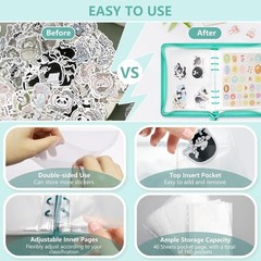 Sticker Organizer Binder Sticker Storage Album A5 Sticker Book Collecting Album