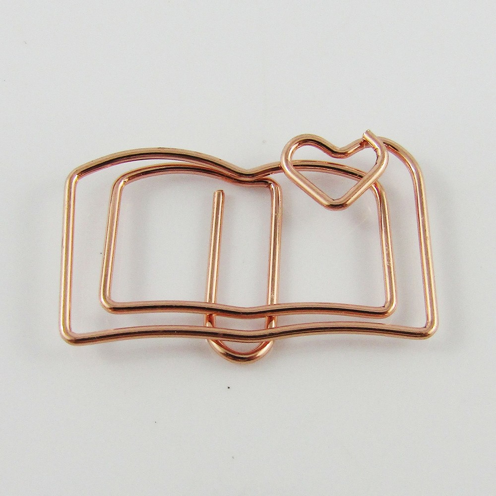 6pcs Rose Gold Journal Diary Paper Clip Photo Clip 20x30mm Journal Scrapbook
