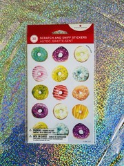 NWT Scented Donut Stickers Set of 30 Total Doughnuts Scrapbook Journal Sprinkles