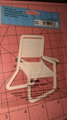 Jolees Rainbow Beach Chair Folding Chair Scrapbook Stickers