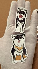 Vinyl Dog Lovers Stickers 2 Matte & 7 High Gloss 9 Pieces Total Small -Medium Sz