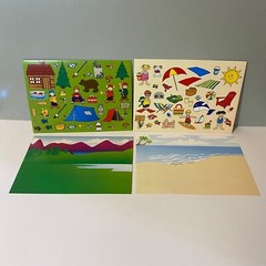Oriental Trading Camping Beach Unicorn Church & More Sticker Scenes