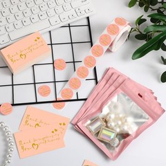 Thank You Small Business Packaging Set – 3420 Pcs Stickers, Resealable Bags & Ro