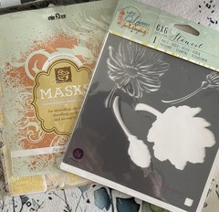 Prima Embellishments Florals Gems Chipboard Rub Ons Stamps Mixed Media NEW
