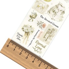 3-PACK American Traditional Designs Wedding Stickers, Elegant Wedding