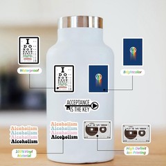 62Pcs Alcoholics Anonymous aa Stickers Pack, Aesthetic Vinyl Wate