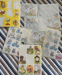 Vintage Lot of 1980’s 1990’s Stickers New Old Stock Nursery Rhymes Piglets