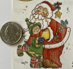 HEAVENLY CHRISTMAS Sticker (6pc)Provo•Holiday•Santa •Snowman•Angel•Season•Winter