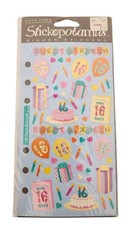 RARE Stickopotamus Sweet 16 Years Sixteenth Birthday Present Cake Balloons Party