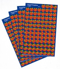 Fall Pumpkins Halloween 4 sheets MINI Scrapbook Stickers! 400 Stickers!