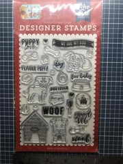 New ECHO PARK CLEAR Rubber Stamp DOGS PUPPY LOVE SET cling free USA ship