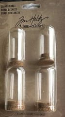 Tim Holtz Idea-ology Corked Domes Glass Display Domes 4pk TH93092