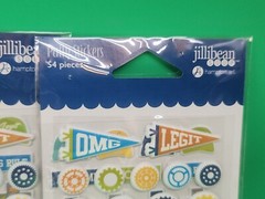 2 Cool For School Puffy Sticker Hampton Art Jillibean Scrapbook 3 Pack 162 Pcs