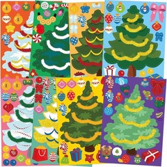 Engaging 48 Pcs Holiday Tree Stickers – Ideal for School Rewards and Crafts