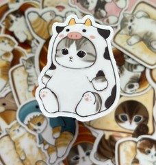 18 Mofusand Cat Stickers – Cute Japanese Aesthetic Waterproof vinyl Kawaii