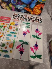 Sandylion Mrs. Grossman’s Bug Flower Sticker Sheet Folder Pencil Box Eraser Lot