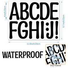30 Sheets Large Letter Stickers 4 Inch Alphabet Letter Stickers Self Adhesive…