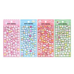 3D Puffier Sticker Sheets Adorable Small Sticker for Kid and Adult Tiny Sticker