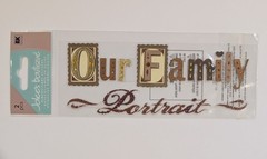 Jolee’s Our Family Portrait Memories Scrapbooking Title Stickers