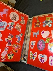 Vintage 1980s Sticker Book Album Lisa Frank Gremlins Strawberry Shortcake Etc