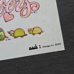 Rare 1980 Vintage Mark I Chicago SS25 Flowers Sticker Sheet Cute Animals Floral