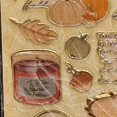Fall Autumn Themed Puffy Stickers CRAFTER’S SQUARE 14 Pieces New