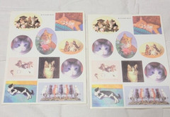 16 Piece Stickers Whinnie the Pooh Cats Smiley Fish Sharks Scrapbook Art Crafts
