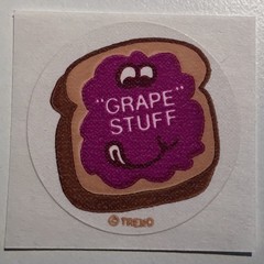 Vintage Scratch Sniff Sticker 80s – Grape – Grape Stuff – Trend Matte TM