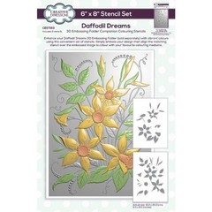 Creative Expressions – 6 X 8 STENCIL SET – DAFFODIL DREAMS