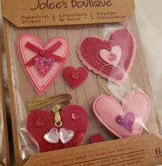 2 Jolee’s Boutique Dimensional Sticker Pack Set – Valentines Love Dove Theme