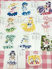Sailor Moon #3, 11 pcs, stickers, waterproof, kawaii, Character