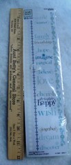 2002 VTG Words & Borders Frost Blvd Rub-on Sentiments Text Phrase Heidi Grace